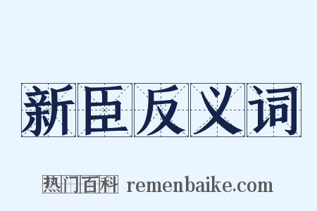 新臣反义词是什么意思的图片